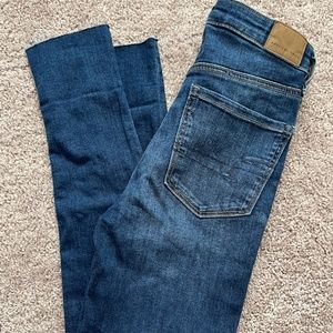 American Eagle High Waisted Dark Wash Jeans